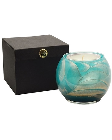 Esque Globe Turquoise Jar Candle