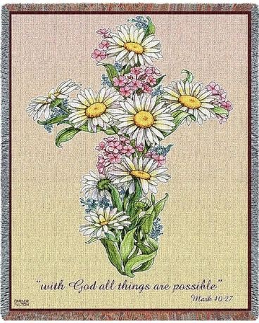Daisy Cross Throw Gifts