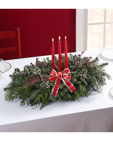 Christmas Centerpiece Flower Arrangement