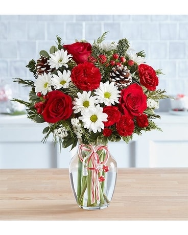 Peppermint Joy Flower Arrangement