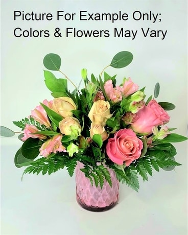 Pink Passion Flower Arrangement