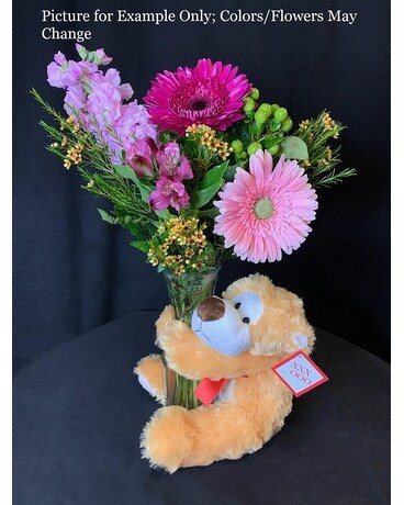 I Love You Beary Much Bouquet Flower Arrangement
