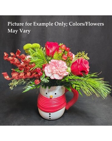 Frosty the Snowman Bouquet Flower Arrangement