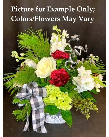 Edd's Country Christmas Flower Arrangement