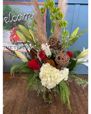 Florist Choice - Farmhouse Christmas Flower Arrangement