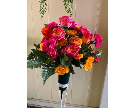 Artificial Vase with Pic Custom product