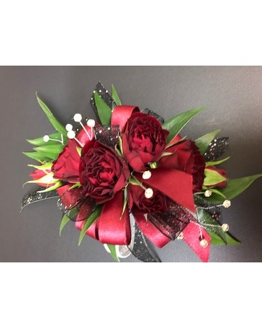 Burgundy Bliss Wrist Corsage Corsage