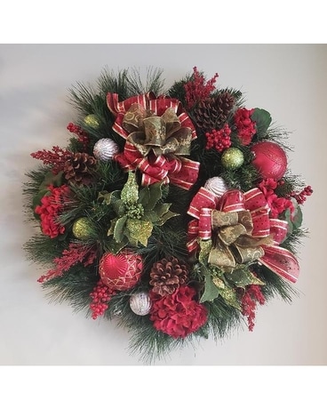 Christmas Flowers Delivery Fayetteville Nc Ann S Flower Glad Tidings Wreath