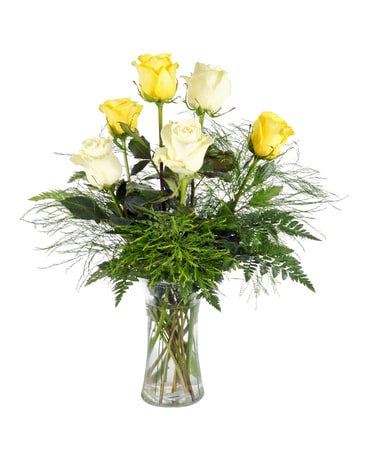 Friendship 6 Roses Flower Arrangement