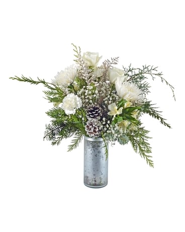 Fresh Fallen Snow Flower Arrangement