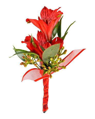 Alstroemeria Boutonniere Boutonniere