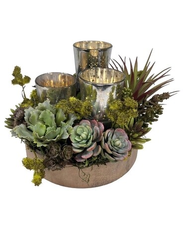 Faux Succulent Garden Lights Plant