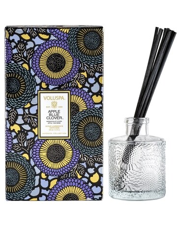 Voluspa Apple Blue Clover Reed Diffuser Gifts