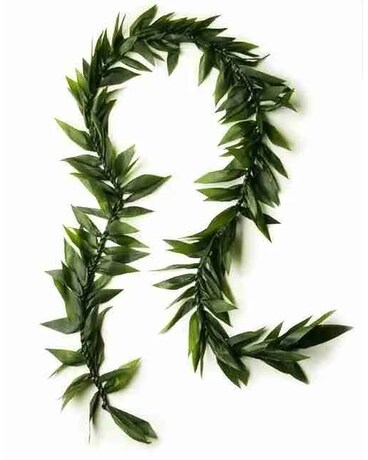 Ti Leaf Maile Style Lei Flower Arrangement