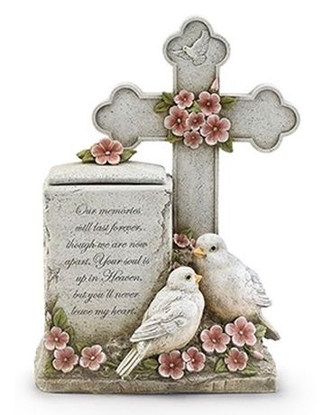 Doves and Cross Memory Box / Urn Gifts