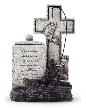 Fisherman and Cross Memory Box / Urn Gifts