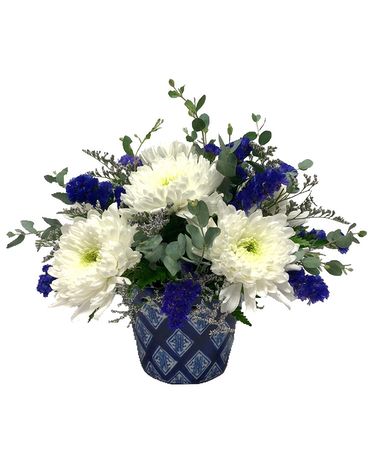 True Blue Bouquet Flower Arrangement