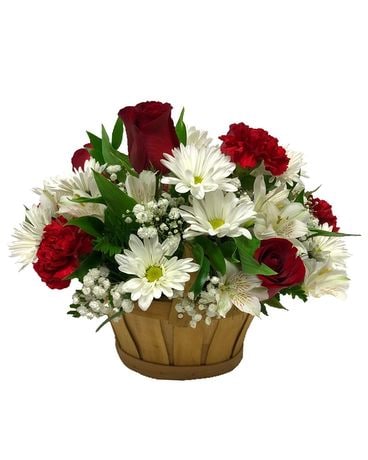Love and Hugs Basket Flower Arrangement