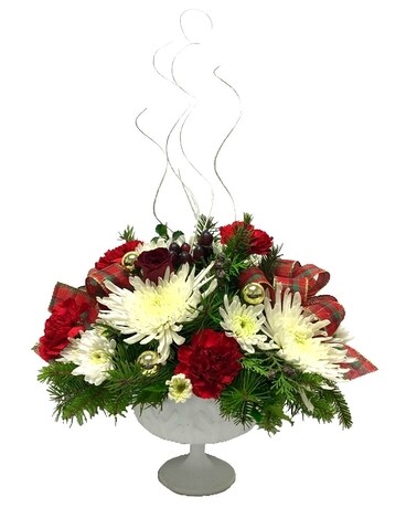 Fancy Festive Centerpiece Flower Arrangement