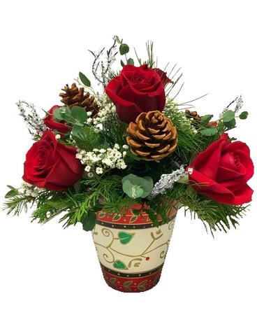 Charming Christmas Bouquet Flower Arrangement