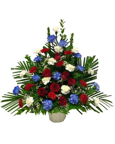 Forever In Our Hearts Flower Arrangement