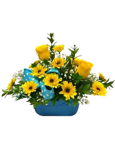 Blue Sky Bouquet Flower Arrangement