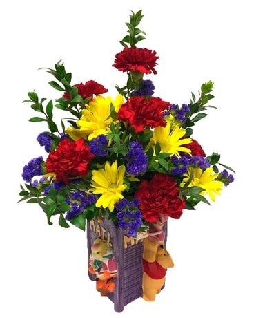 Pooh Bear Bouquet Flower Arrangement