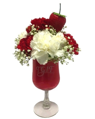 TGIF Strawberry Daiquiri Flower Arrangement