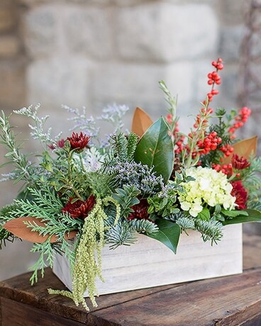 Winter Box of Blooms + Berries