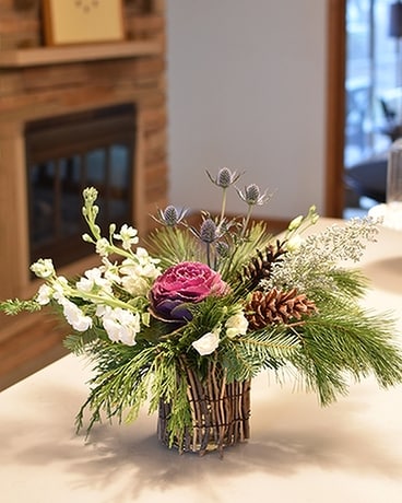 Nature's Frost Flower Arrangement