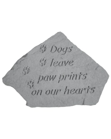 Dogs Leave Paw Prints by Kay Berry Gifts