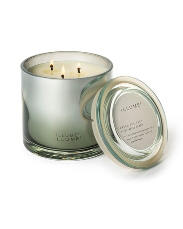 Illume Fresh Sea Salt Statement Glass Candle Gifts