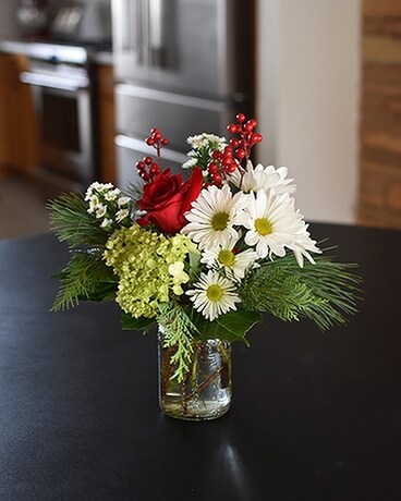 Winter Perfect Pick Me Up Flower Arrangement