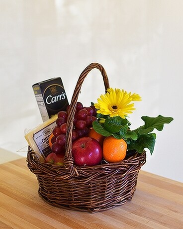 Fruit + Cheese Basket Gift Basket