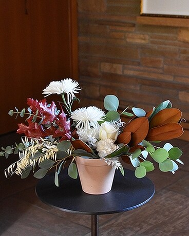 Eco Organic Centerpiece Flower Arrangement
