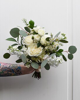 Wonderful in White Flower Arrangement