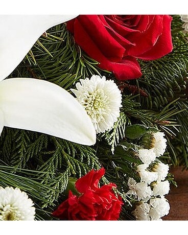 Holiday Centerpiece Flower Arrangement