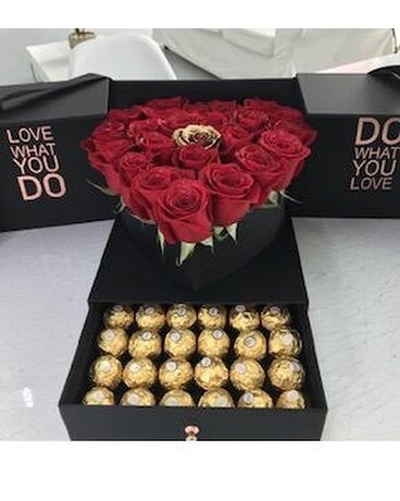 Heart of Gold Flower Arrangement