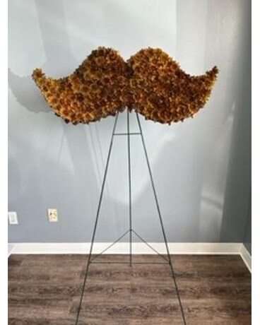 Mustache Spray Flower Arrangement
