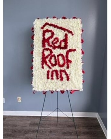RED ROOF INN SPRAY Flower Arrangement