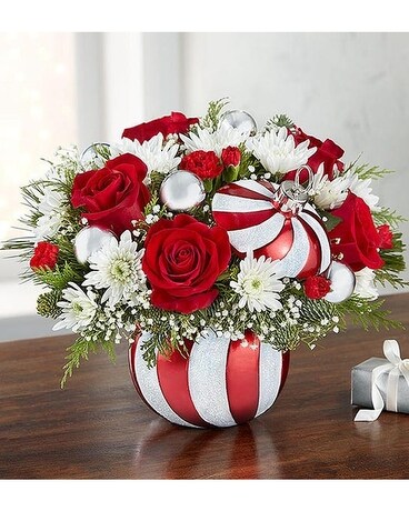 Peppermint Swirl Flower Arrangement