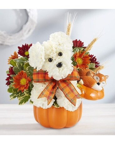 Mr. Fall Flower Arrangement