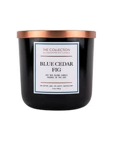 Blue Cedar Fig Candle Flower Arrangement