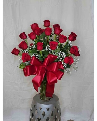 2 Dozen Red Roses Flower Arrangement