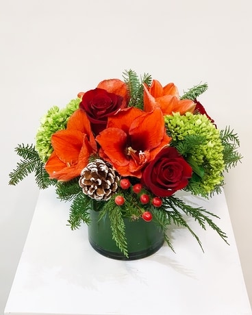 Joyful Holiday Flower Arrangement