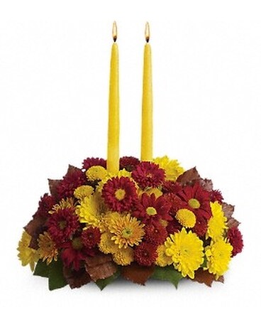 Harvest Happiness Centerpiece Flower Arrangement