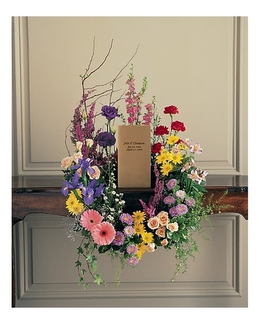Cremation Urn Wreath Flower Arrangement