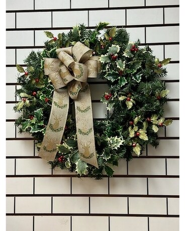 Holly and Pine Wreath
