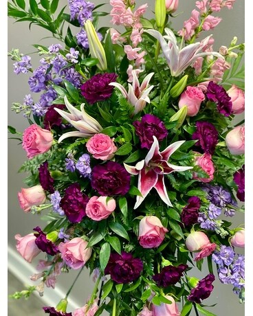 Standing Spray-Florist Choice Sympathy Arrangement