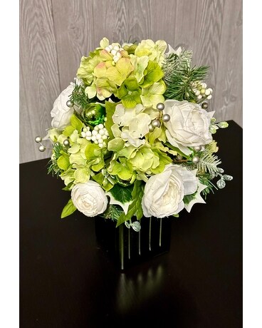 Emerald Winter Bouquet Flower Arrangement